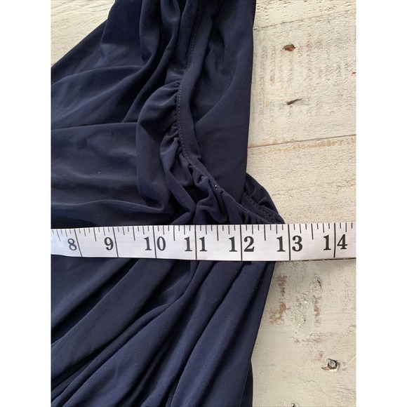 Soprano Womens One Shoulder Bodycon Ruched‎ Draped Blue Dress Sz XS NWT - Picture 4 of 9